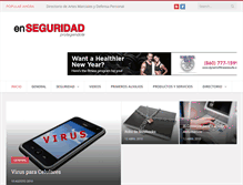 Tablet Screenshot of enseguridad.com